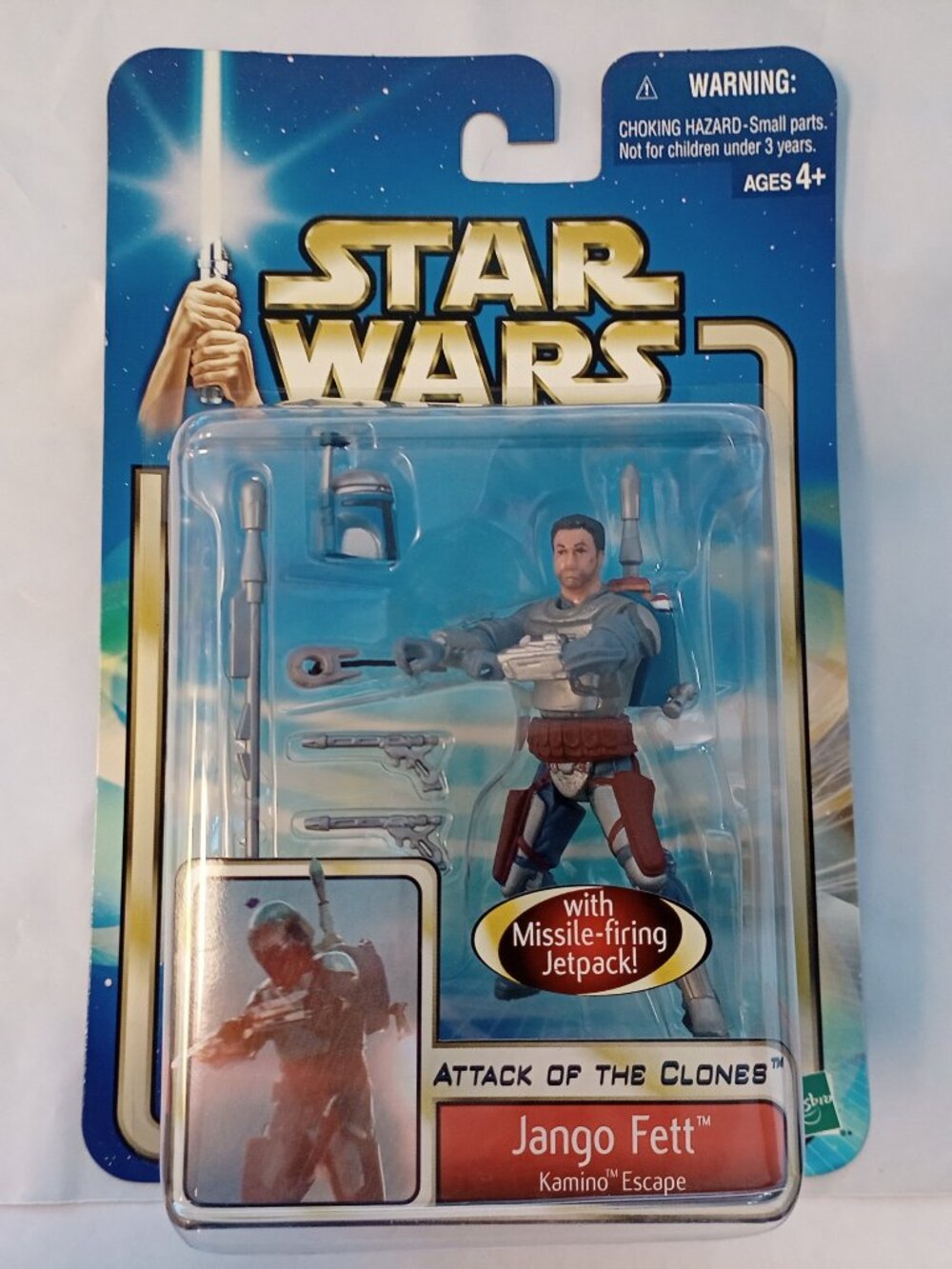 2003 Hasbro AOTC Star Wars JANGO FETT, Kamino Escape NEW